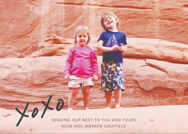 With Hugs and Kisses (Photo) - Holiday Card by Linda and Harriett