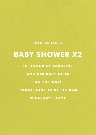 Baby, Baby - Baby Shower Invitation by Cheree Berry Paper & Design - Back