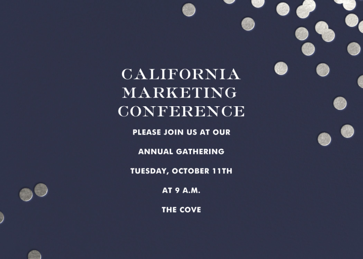 Confetti kate spade new york - Conference Invitation by kate spade new york