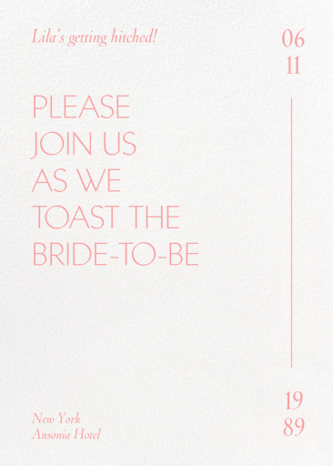 Linear Time - Invitation by Paperless Post