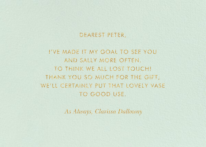 Shanghai Garden Thank You by Rifle Paper Co. - Back