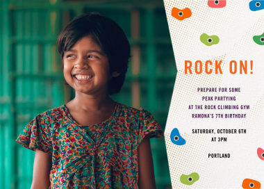 Rock Gym (Photo) by Paperless Post