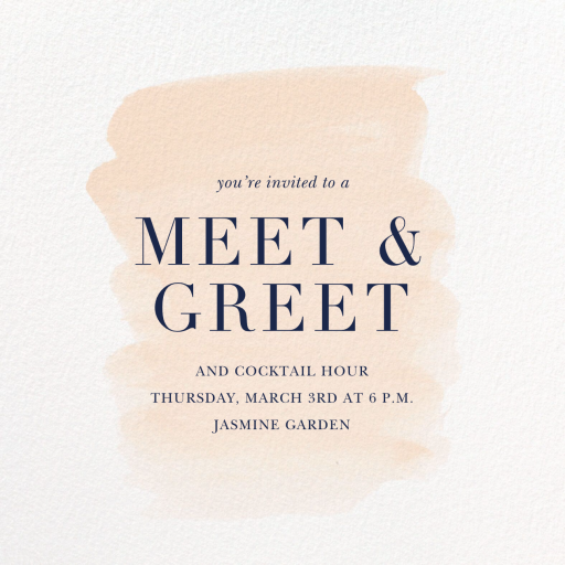 Basic Brushstroke - Networking Event Invitation by Sugar Paper