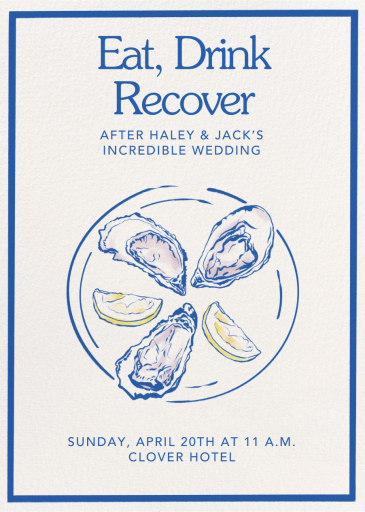 Oysters and Lemons - Brunch Invitation by Paperless Post