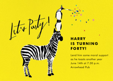 Wildlife of the Party - Birthday Invitation by Cheree Berry Paper & Design