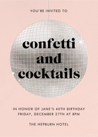 Sparkly Disco Ball - Birthday Invitation by Paperless Post