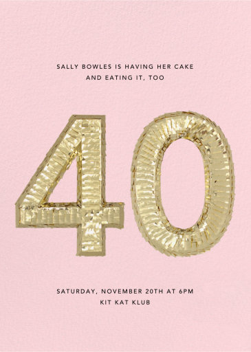 Shine - Birthday Invitation by CONFETTISYSTEM