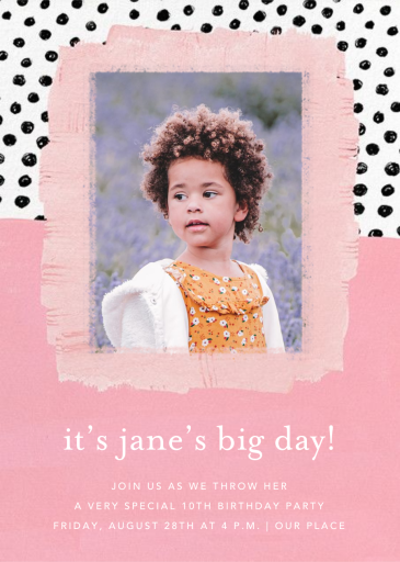 Dotscape - Birthday Invitation by Ashley G