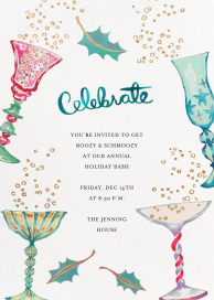 Festive Watercolor Cocktails by Happy Menocal