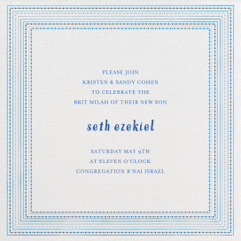 Ribbons for Baby - Bris/Baby Naming Invitation by Mr. Boddington's Studio