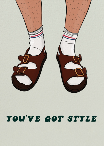 Socks and Sandals - Father's Day Card by Party Mountain