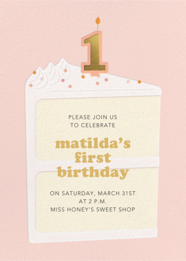 Gold Candle by Paperless Post