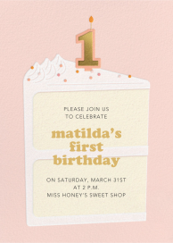 Gold Candle by Paperless Post