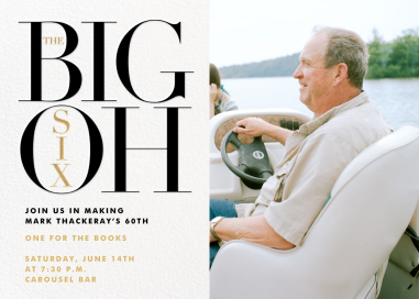 The Number Oh Photo by Paperless Post