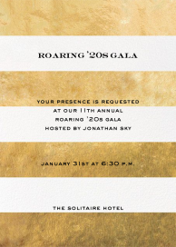 Evergreen Stripes - Fundraiser Invitation by kate spade new york