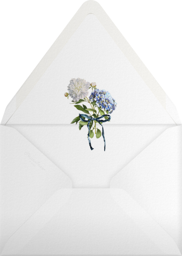 Hydrangea Bouquet Frame -  Monique Lhuillier Envelope