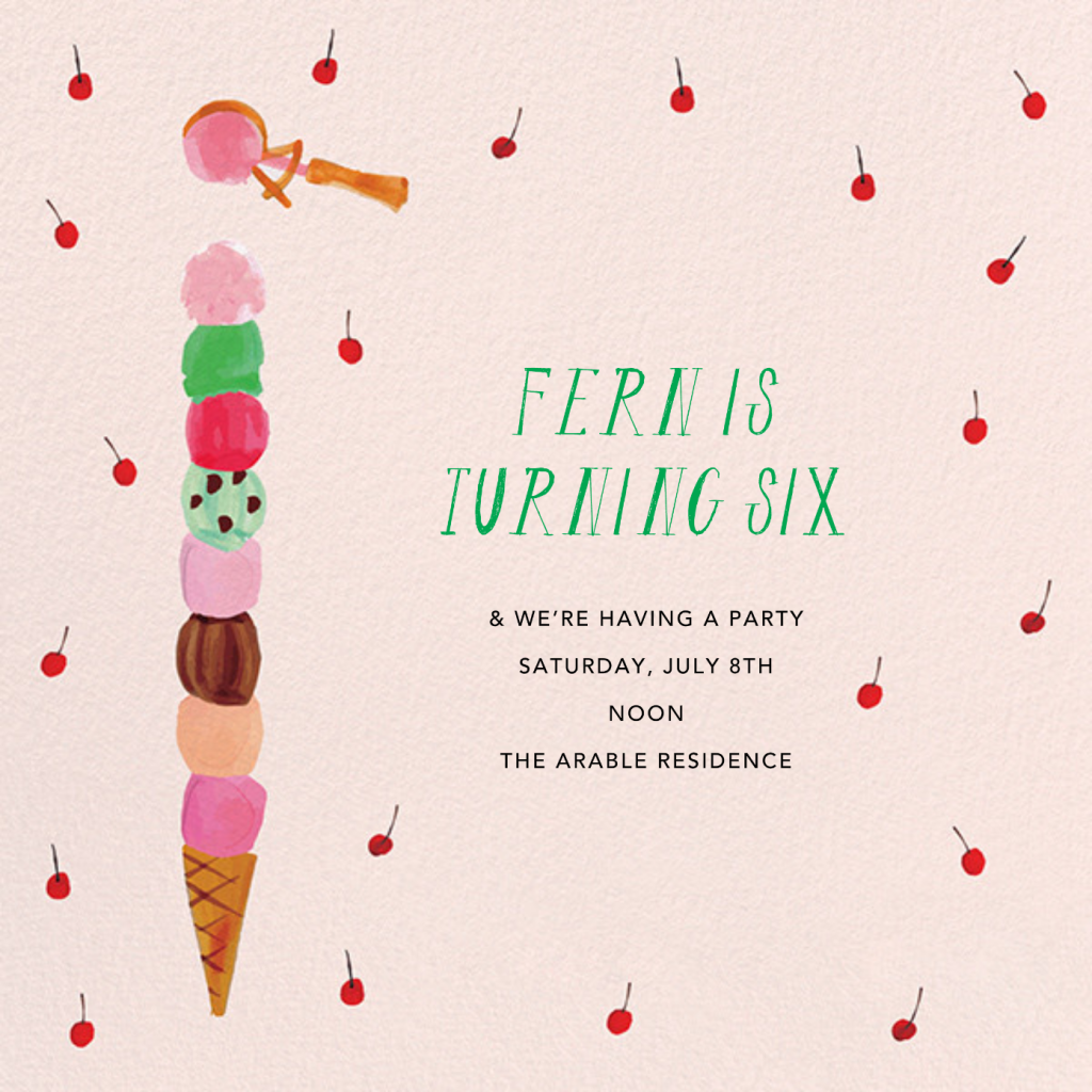 You're DoubleDipping Birthday Invitation Send online instantly