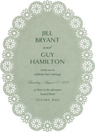 Chantilly Lace Cutout by Paperless Post