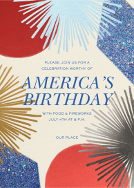 Retro Sparkle Ornaments - 4th of July Invitation by Paperless Post