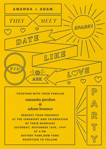 Chronology - Wedding Invitation by Paperless Post