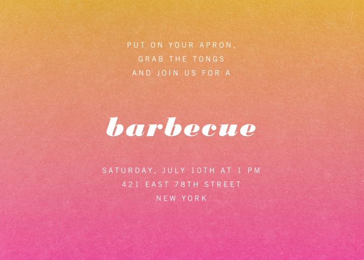 Gradient Full Horizontal - Summer Party Invitation by Paperless Post