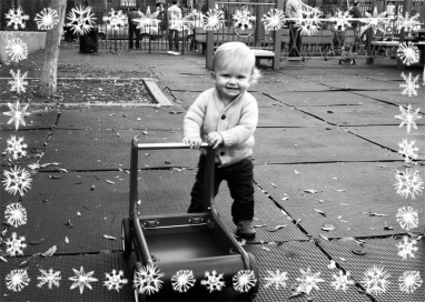 Snowflake Happy Holidays by Linda and Harriett