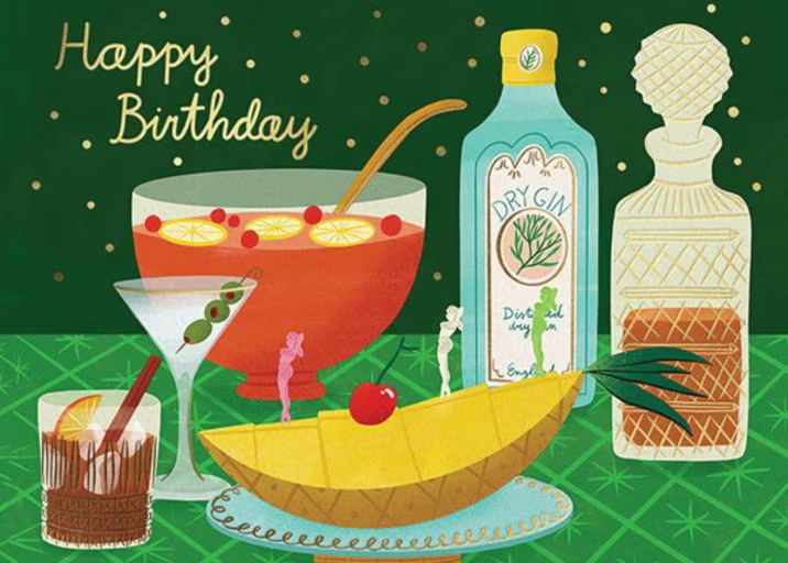 Birthday Bar (Bodil Jane) - Birthday Card by Red Cap Cards