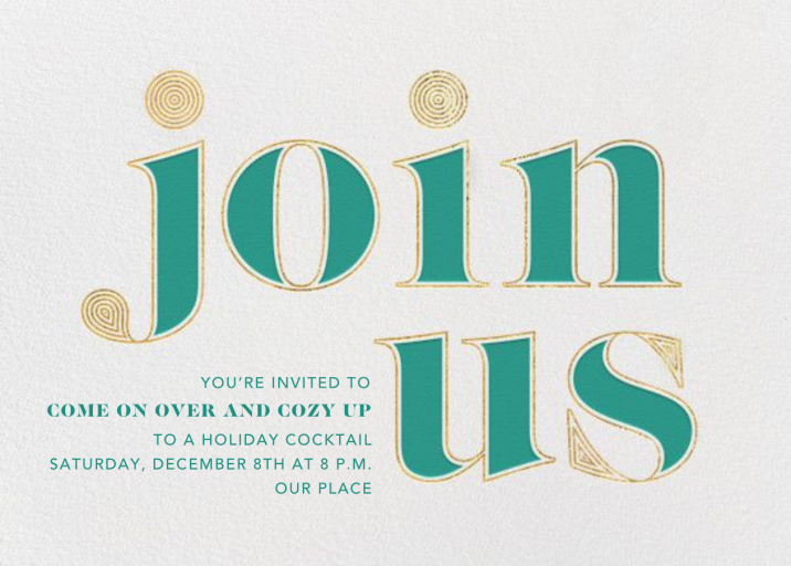 Contour Culture - Holiday Party Invitation by Paperless Post