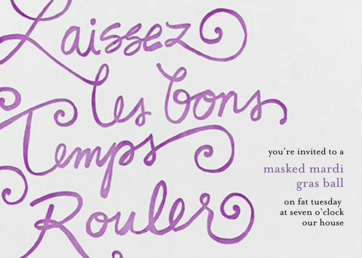 Good Times Roll - Invitation by Paperless Post