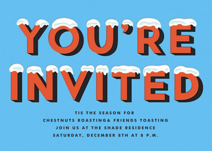 Ice, Ice Baby - Winter Party Invitation by The Indigo Bunting
