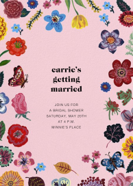 La Vie En Rose - Bridal Shower Invitation by Nathalie Lété