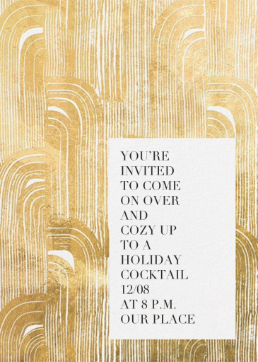 Plume - Kelly Wearstler - Holiday Party Invitation by Kelly Wearstler
