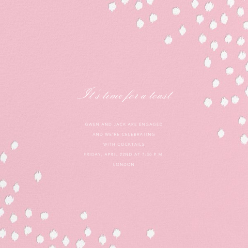 Ikat Dot (Save the Date) - Engagement Party Invitation by Oscar de la Renta