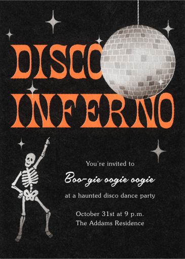 Disco Inferno - Invitation by Paperless Post