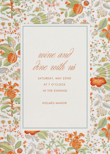 Tropical Border - Invitation by Schumacher