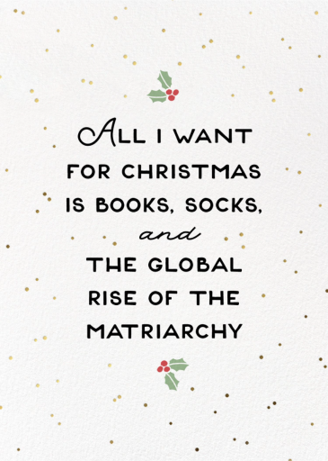 Merry Matriarchy - Christmas Card by Party of One
