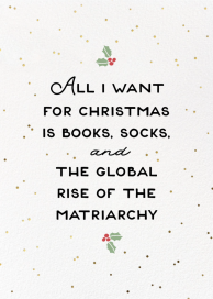 Merry Matriarchy - Christmas Card by Party of One