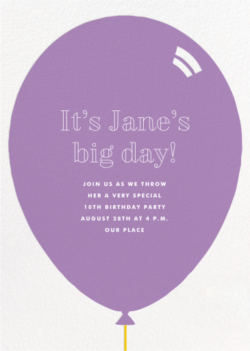 Red Balloon - First Birthday Invitation by Paperless Post
