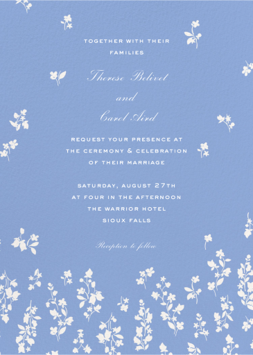 Periwinkle Petals - Wedding Invitation by kate-spade-new-york