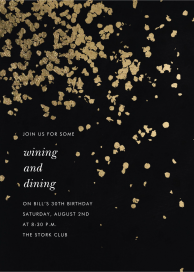 Gold Foil Confetti - Party Invitation by Kelly Wearstler
