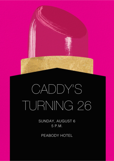 Lippy - Birthday Invitation by Paperless Post