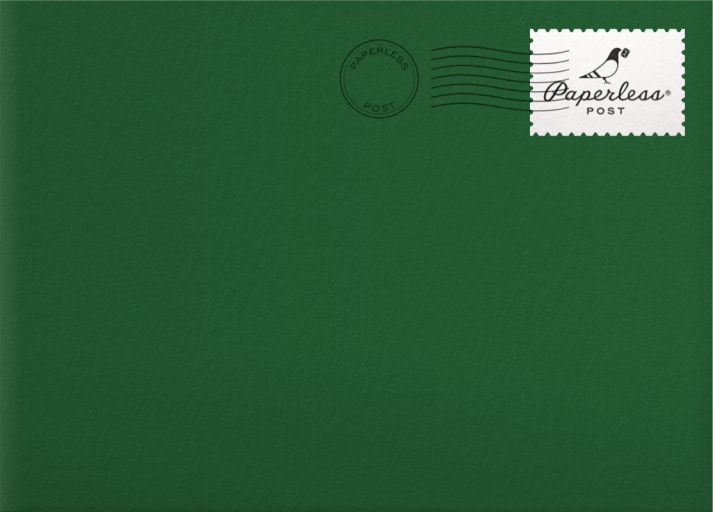 Jolly Holiday Ornament Invitation Envelope