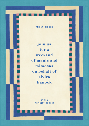 Milla - Bachelorette Party Invitation by Lisa Corti