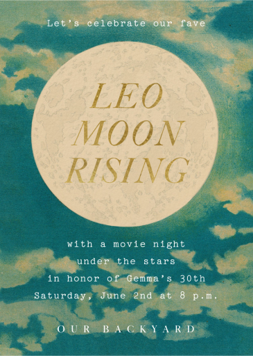 Rising Signs - Invitation by John Derian