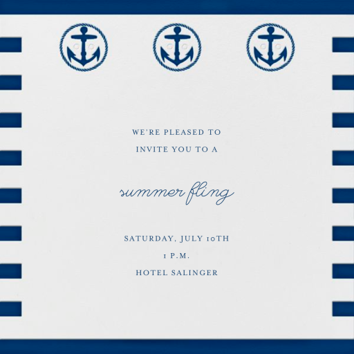 Sailor Sweater - Sports Invitation by Paperless Post