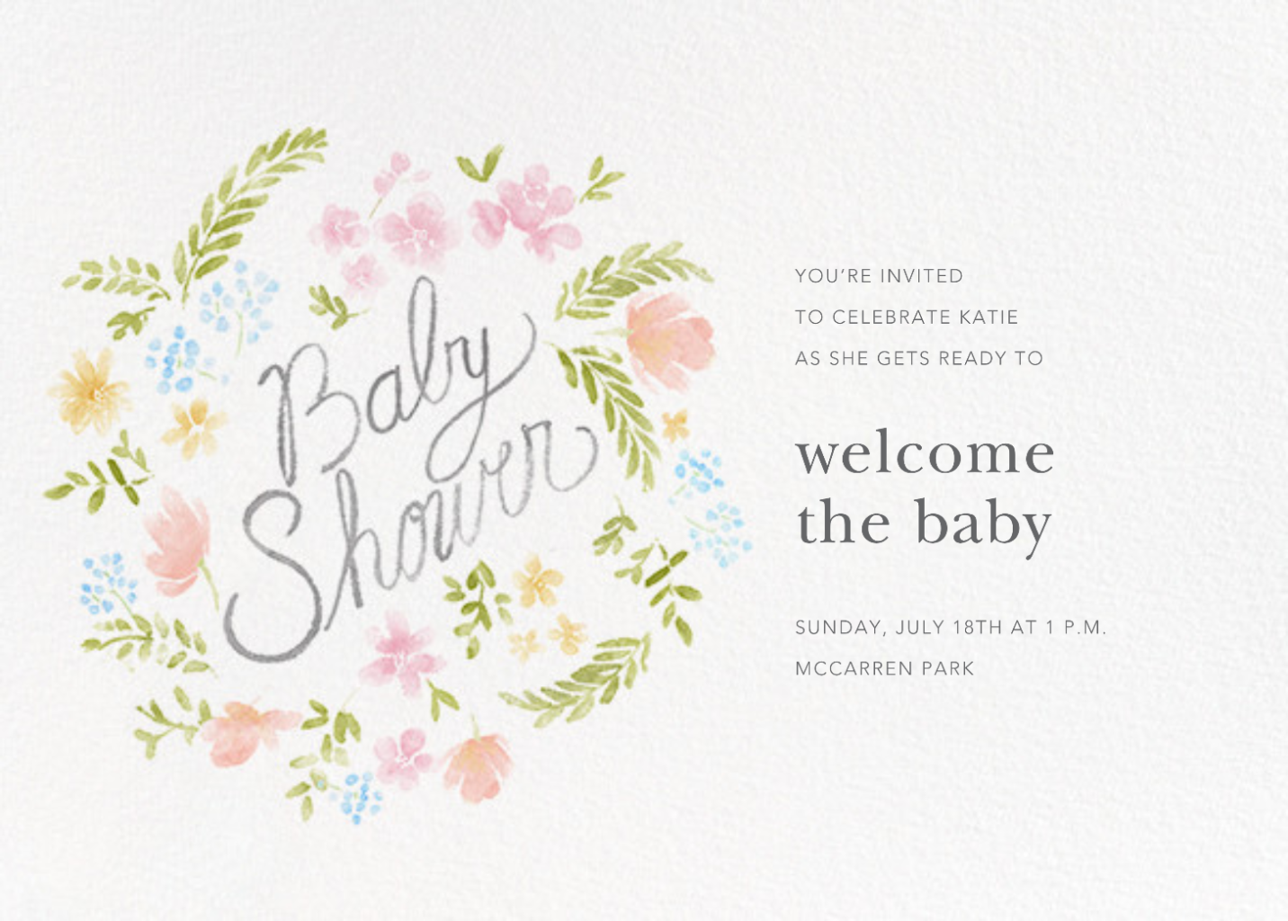 Baby Bloom - Celebration Invitation by Paperless Post