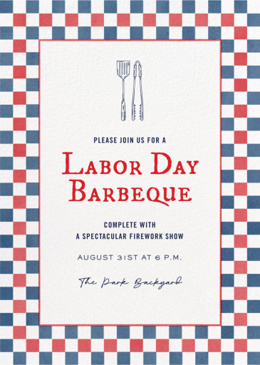 Red White and BBQ - Labor Day Invitation by Paperless Post