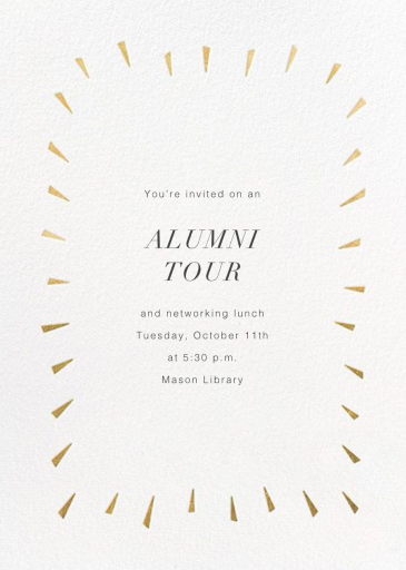 Éclat - Alumni Event Invitation by Paperless Post