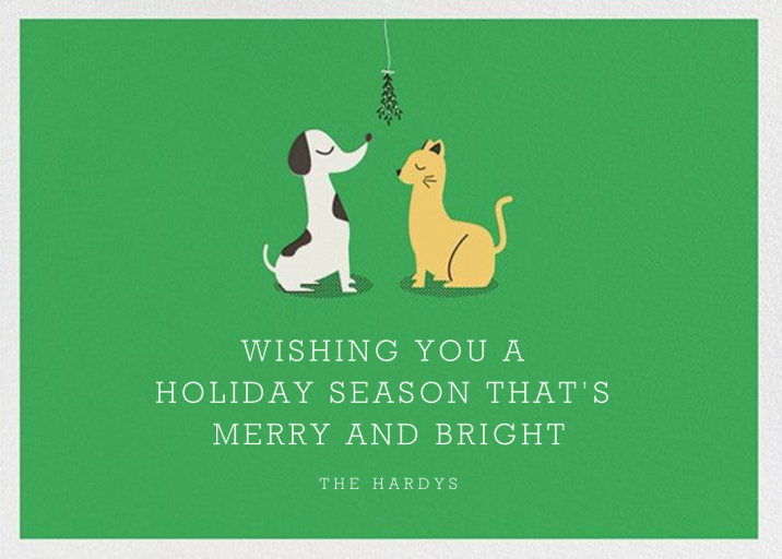 Under The Mistletoe - Christmas Card by Paperless Post