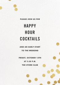Confetti (Invitation) - Happy Hour Invitation by kate spade new york